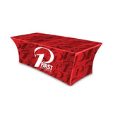 4ft客製化貼腳式廣告桌巾 