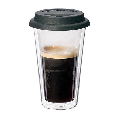 350ml雙層不倒翁咖啡玻璃杯