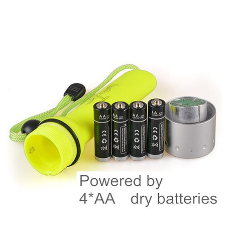 專業戶外潛水可用LED鋁合金手電筒