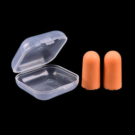 泡棉耳塞-1對2入透明塑料盒