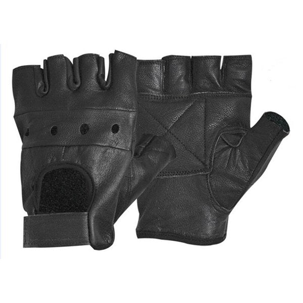 半指透氣PU皮革運動手套 