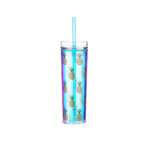 480ml塑膠吸管杯