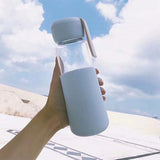 400ml矽膠套玻璃水壺 