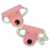 狗頭造型真皮鈕扣集線器