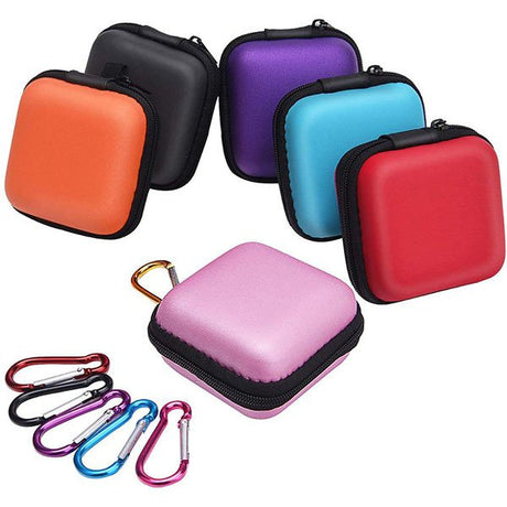 彩色方形登山扣EVA收納盒