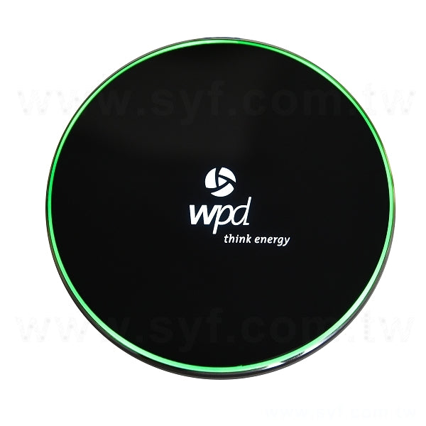 發光LOGO手機QI無線充電器 