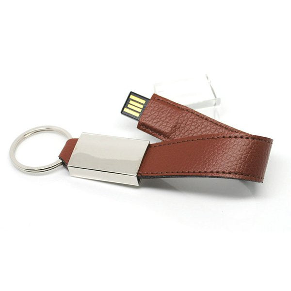 皮製隨身碟-金屬環USB