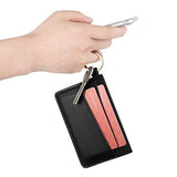 鑰匙圈卡片夾-真皮皮革卡夾