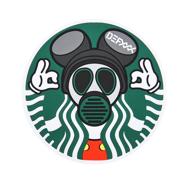 數位圓形PVC防水貼紙