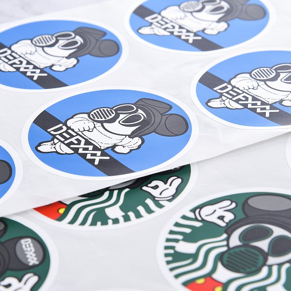 數位圓形PVC防水貼紙