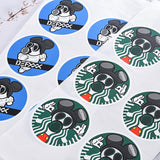 數位圓形PVC防水貼紙