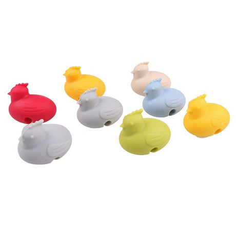 矽膠動物造型防溢鍋蓋架-3入組