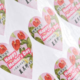 數位心形銅板貼紙印刷