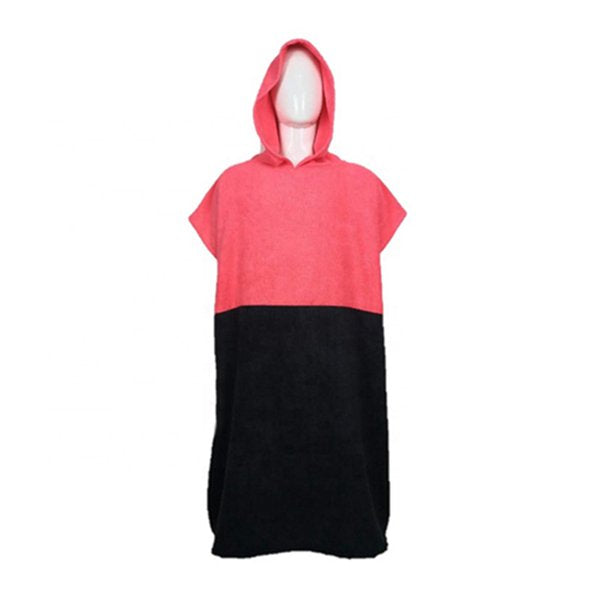 撞色款斗篷沙灘毛巾衣