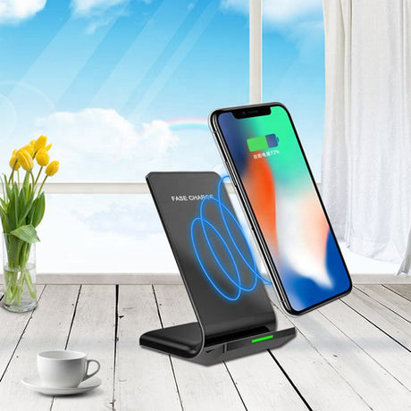 立式手機無線充電器-塑料材質