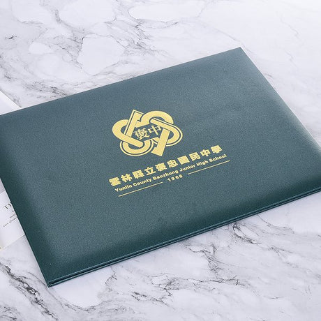 極簡風格左翻證書夾