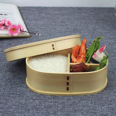 單層3格木製餐盒