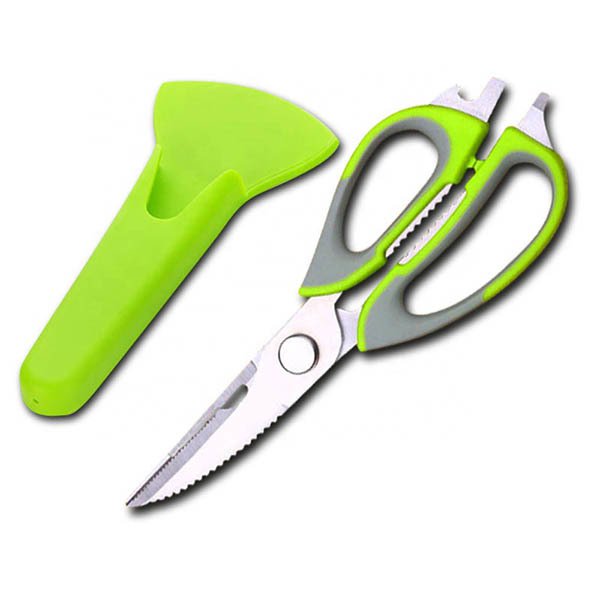 多功能不銹鋼料理剪刀-附保護套