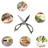 多功能不銹鋼料理剪刀-附保護套