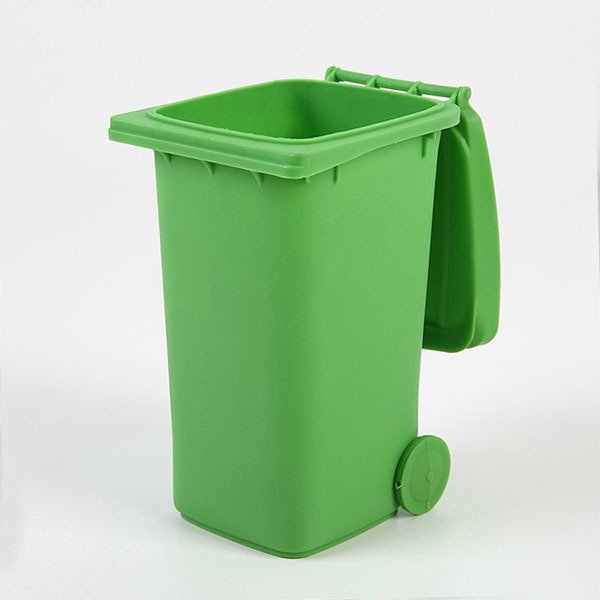 趣味垃圾筒造型PP筆筒