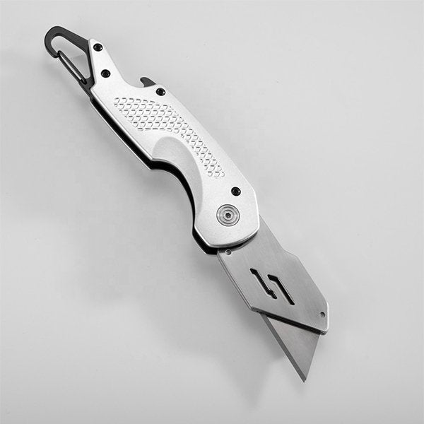 多功能登山扣+開瓶器-鋁合金美工刀