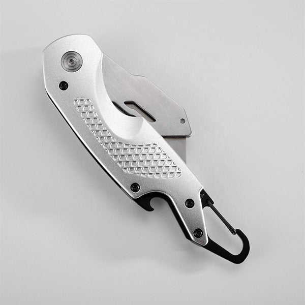 多功能登山扣+開瓶器-鋁合金美工刀