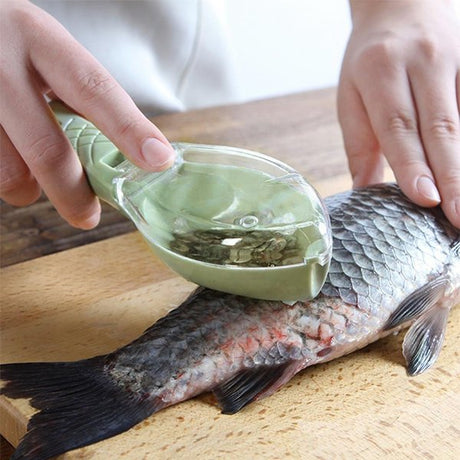 魚造型魚鱗去除器-塑膠刨絲器