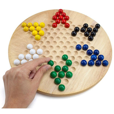 木製跳棋益智遊戲套組