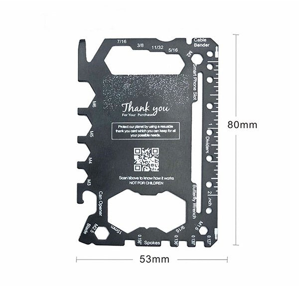 多功能420不銹鋼工具卡片-附錢夾
