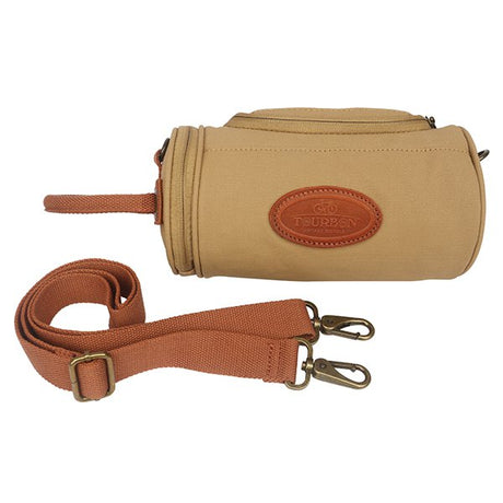 可肩背復古帆布自行車包