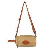 可肩背復古帆布自行車包