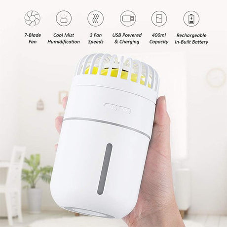 USB附風扇加濕器-400ml