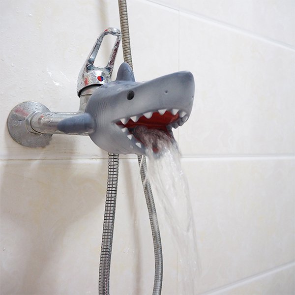 鯊魚造型水龍頭延伸器
