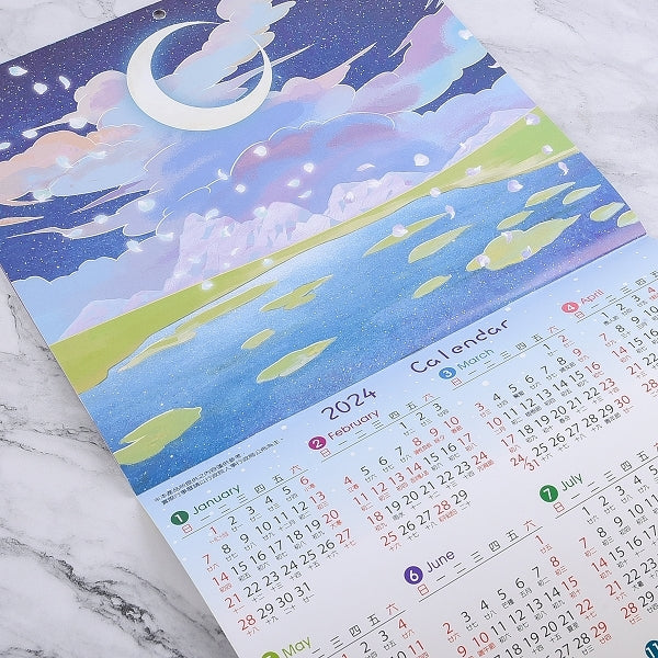 12K騎馬釘月曆