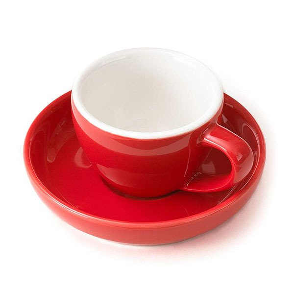 80ml彩色陶瓷咖啡杯+深碟組