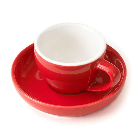80ml彩色陶瓷咖啡杯+深碟組