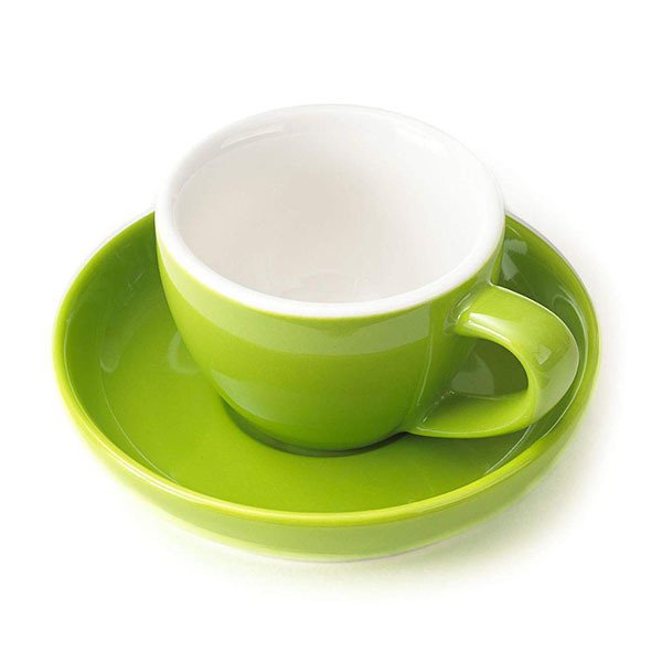 80ml彩色陶瓷咖啡杯+深碟組