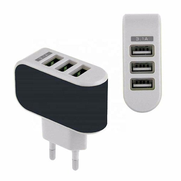 3USB手機充電器-旅充插頭