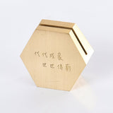 黃銅六角形辦公室名片架
