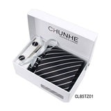 斜條紋寬版領帶禮盒組