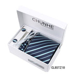 斜條紋寬版領帶禮盒組