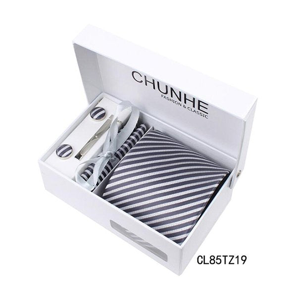 斜條紋寬版領帶禮盒組