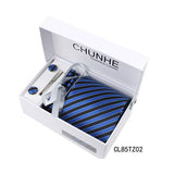 斜條紋寬版領帶禮盒組