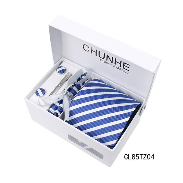 斜條紋寬版領帶禮盒組