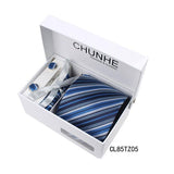 斜條紋寬版領帶禮盒組