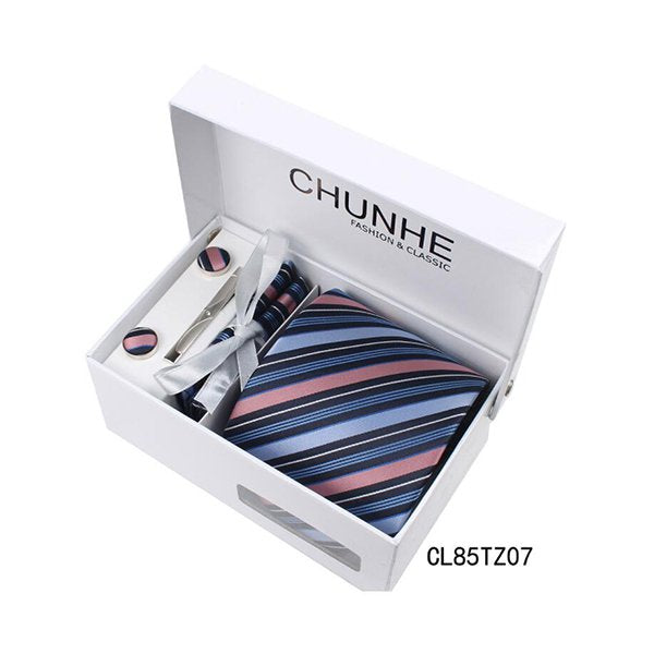 斜條紋寬版領帶禮盒組