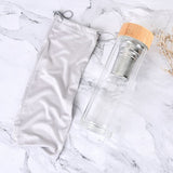 竹蓋雙層玻璃瓶350ml