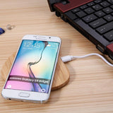 愛心款仿木手機無線充電器