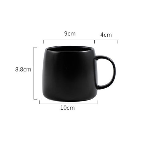 500ml純色陶瓷咖啡杯