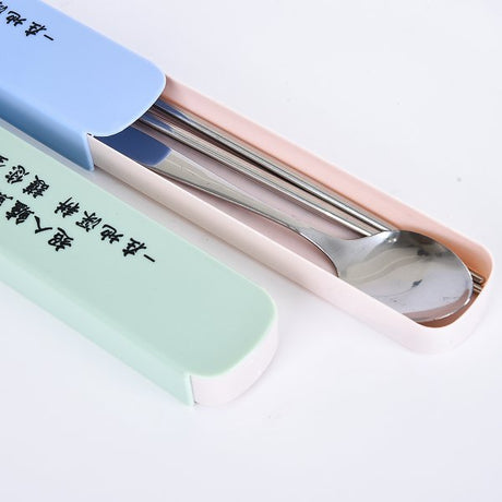 塑膠抽屜式小麥桔梗餐具組
